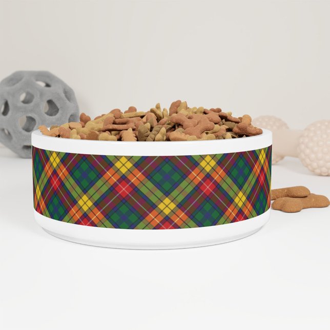Écuelle Clan Tartan personnalisé Buchanan Plaid Motif (Créateur téléchargé)