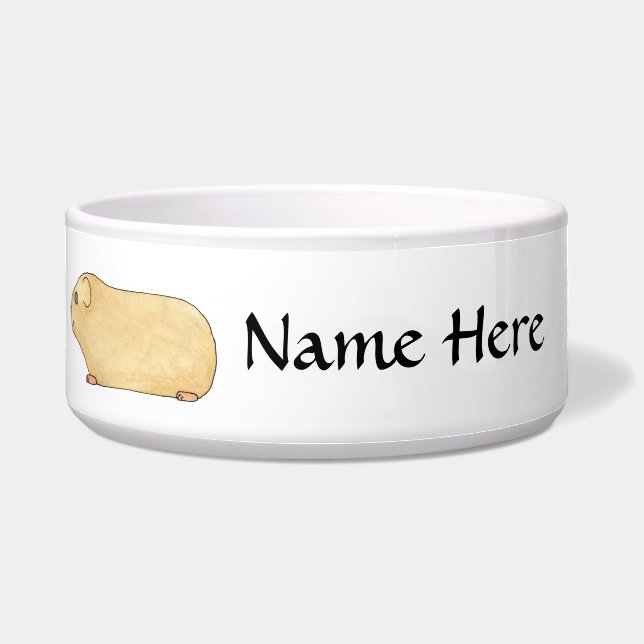 Écuelle Cobaye crème mignon. (Devant)