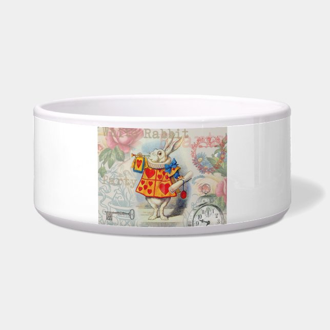 Écuelle Cœurs de Lapin Blanc Alice Classique (Devant)