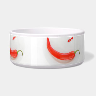 Écuelle Coeurs de poivre chaud rouge blanc