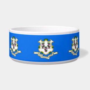 Écuelle Connecticut State Flag Pet Bowl