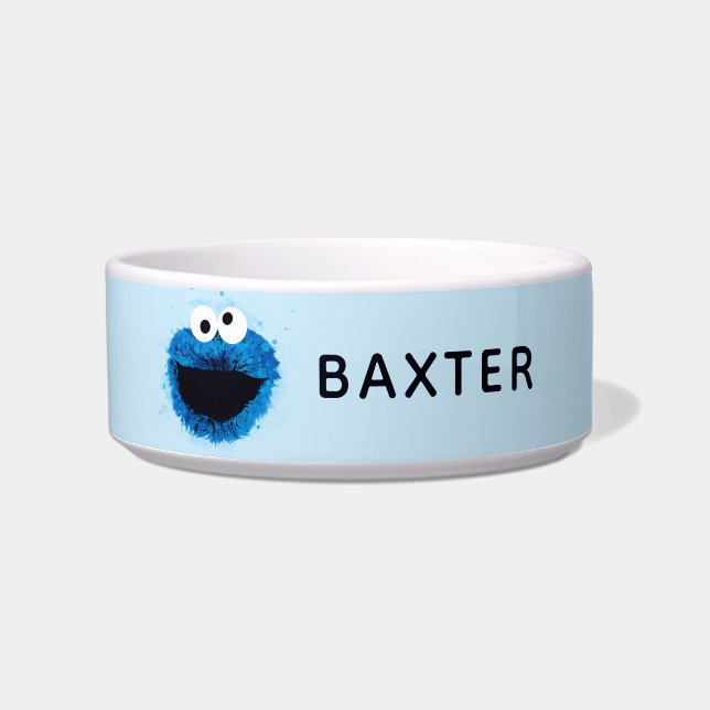 Écuelle Cookie Monster | Tendance de l'aquarelle (Devant)