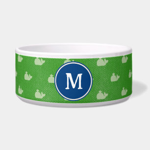 Écuelle Côtier Vert Baleine blanche Monogramme Chien Nourr