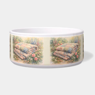 Écuelle Cottagecore Courtepointure florale en patchwork Aq