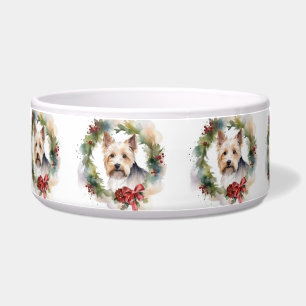 Écuelle Couronne de Noël festive de Biewer Terrier