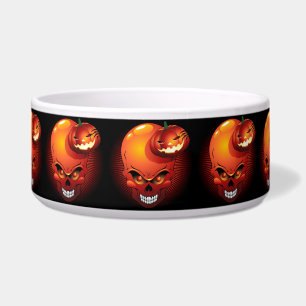 Écuelle Crâne d'Halloween et Citrouille