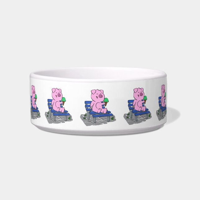 Écuelle Crème glacée amusante à manger du cochon| choisir  (Devant)