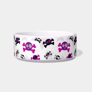 Écuelle Cuire Crâne et Crossbones Design Eau pour animaux 