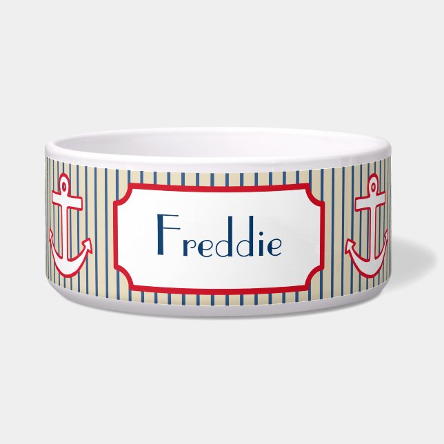 Écuelle Customisé Nautical Pet Bowl (Devant)