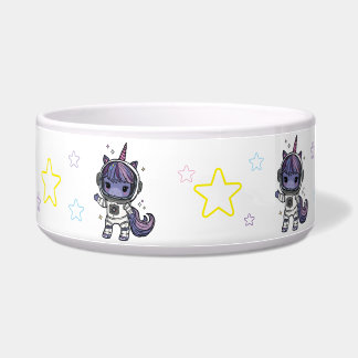 Écuelle Cute Astro Unicorn Pet Bowl