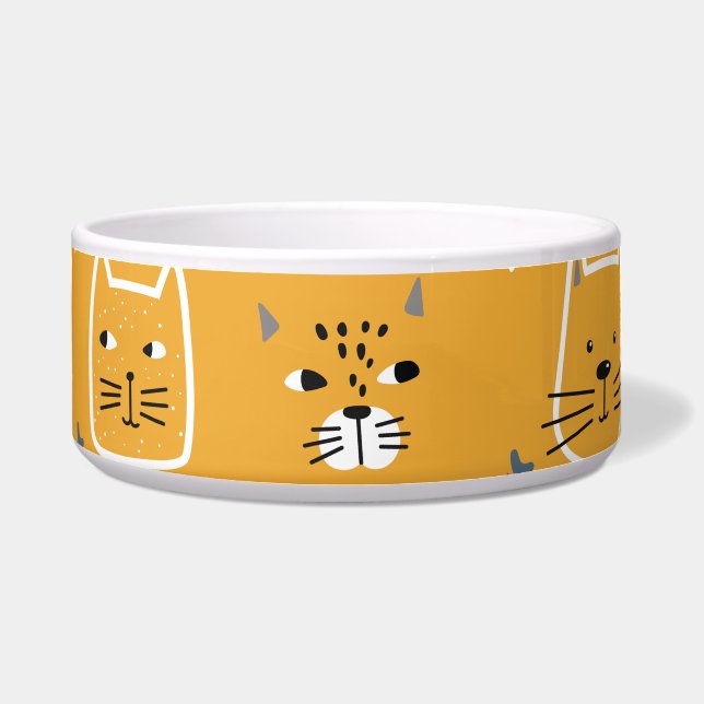 Écuelle Cute chats Motif moderne (Devant)