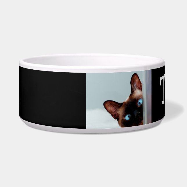 Écuelle Cute Cute Siamese Chat Pet Bowl (Gauche)