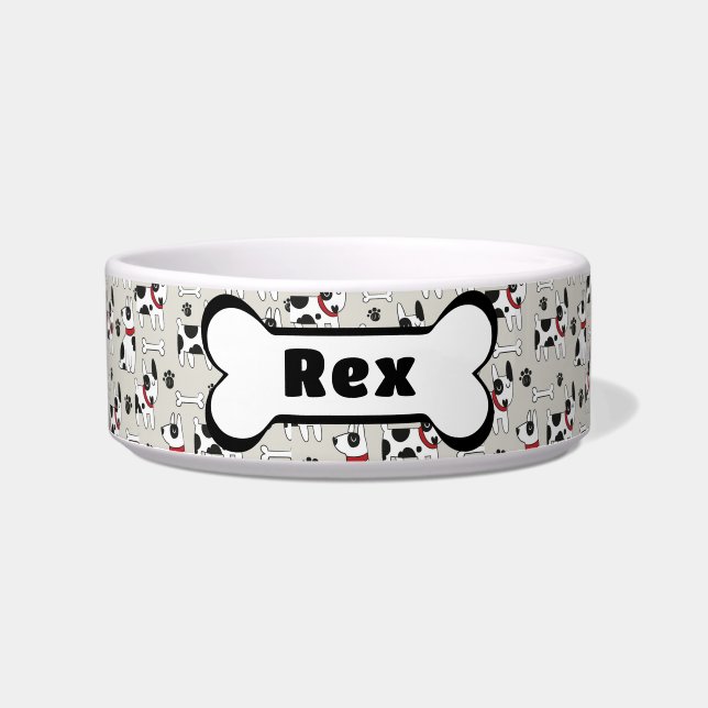 Écuelle Cute Dog Bowl Personnaliser (Devant)