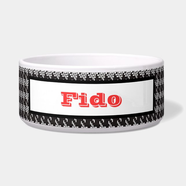 Écuelle Cute Houndstooth Motif (Devant)