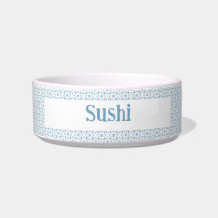 Écuelle Cute Lt. Bleu Moderne Motif céramique Pet Bowl