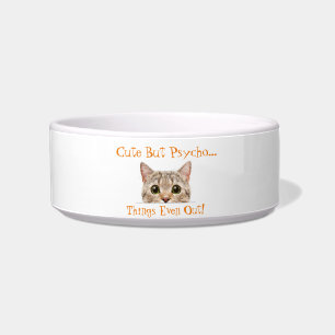 Écuelle Cute mais Psycho céramique poêle Bowl avec design 