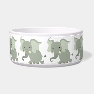 Écuelle Cute Merry Cartoon Elephant Pet Bowl