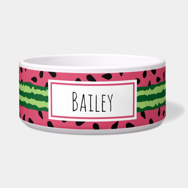 Écuelle Cute pastèque Motif rose et vert (Devant)