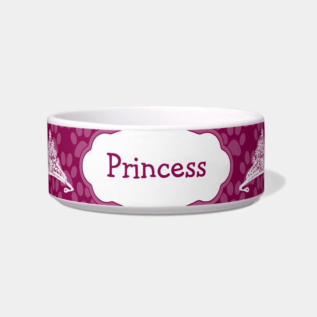 Écuelle Cute Princes Kitty Personnalisé Kitty Chat Bowl (Devant)