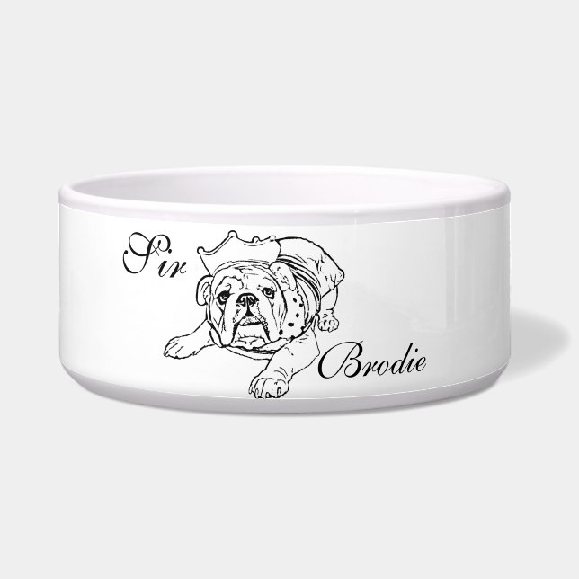 Écuelle Cuvette anglaise de bouledogue (Devant)