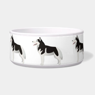 Écuelle Cuvette avec le chien de traîneau