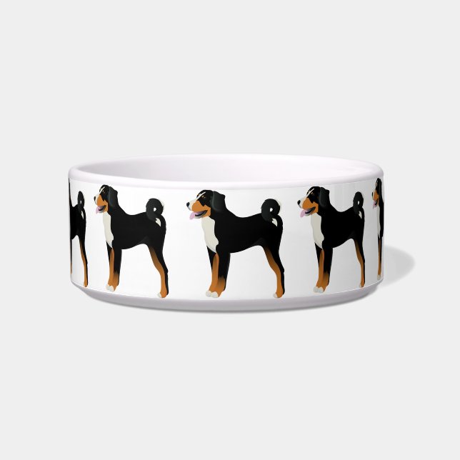 Écuelle Cuvette avec le sennenhund d'Appenzeller (Devant)