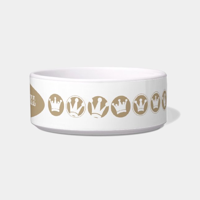 Écuelle Cuvette customisée du Roi Dog Royal Crowns Pet (Droite)