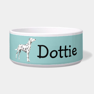 Écuelle Cuvette dalmatienne personnalisable de chien