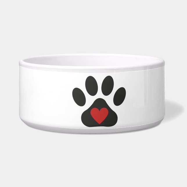 Écuelle Cuvette d'animal familier d'amour de chien (Devant)