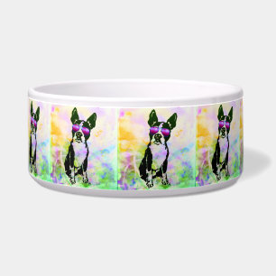 Écuelle Cuvette d'animal familier de Boston Terrier