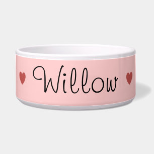 Écuelle Cuvette d'animal familier de coeur