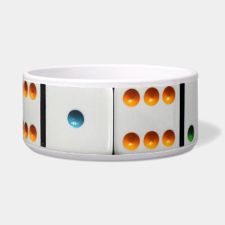 Écuelle Cuvette d'animal familier de dominos