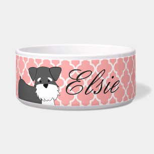 Écuelle Cuvette d'animal familier de Schnauzer miniature