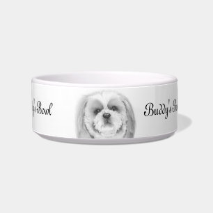 Écuelle Cuvette d'animal familier de Shih Tzu