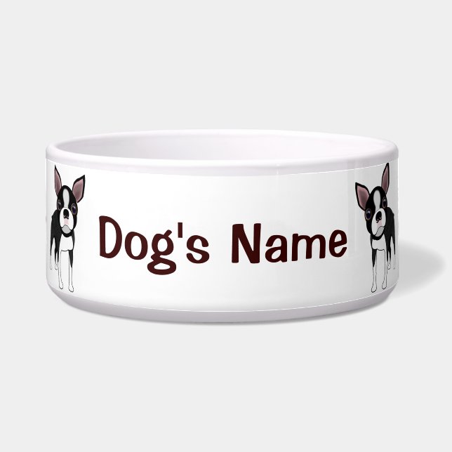 Écuelle Cuvette de Boston Terrier (Devant)