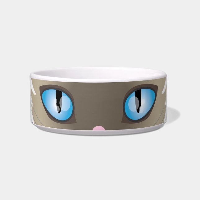 Écuelle Cuvette de chat de Siamese pour la nourriture OU l (Devant)