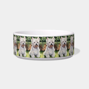 Écuelle Cuvette de chien avec Westie