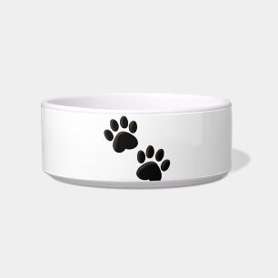 Écuelle Cuvette de chien d'empreintes de pattes