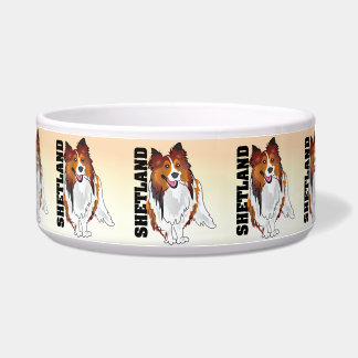 Écuelle Cuvette de Kibble de chien de berger de Shetland