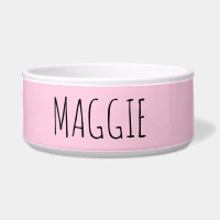 Cuvette en céramique rose clair personnalisée