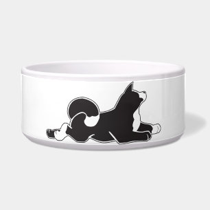 Écuelle Cuvette en céramique traditionnelle de chien de