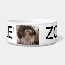 Cuvette faite sur commande d'animal familier de