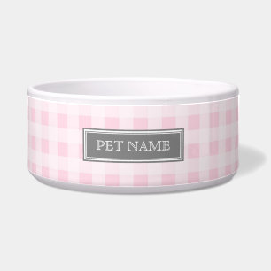 Écuelle Cuvette nommée faite sur commande de chien de