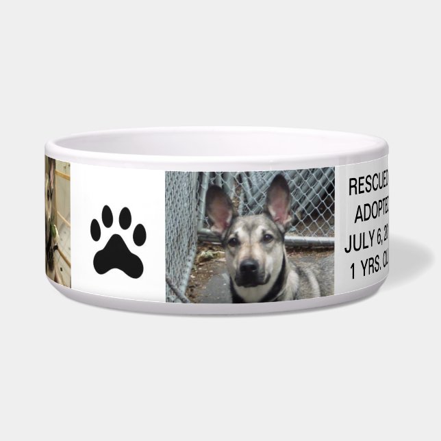 Écuelle Cuvette personnalisée de chien pour votre meilleur (Droite)