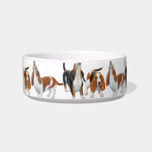 Écuelle Cuvettes de chiens d'hurlement Basset Hound