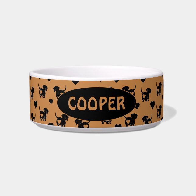 Écuelle Dachshund Aimer nourriture Water Bowl (Devant)