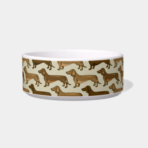 Écuelle Dachshund Illustration en céramique transparente p