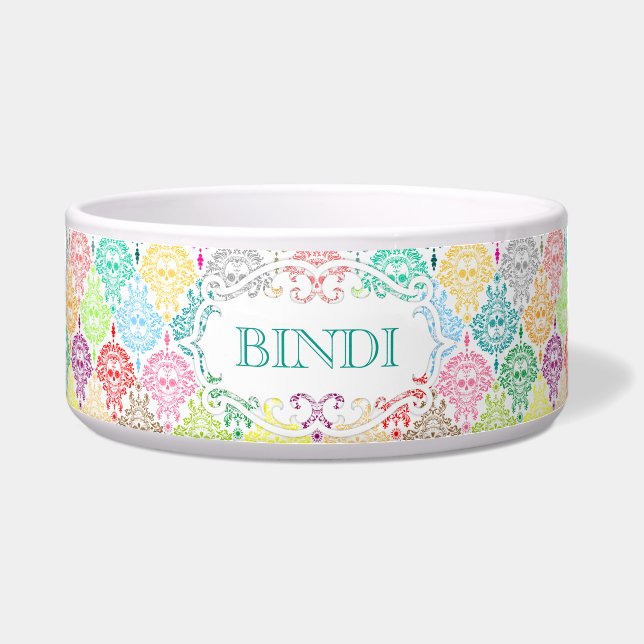 Écuelle Damassé morte - cuvette nommée faite sur commande (Devant)