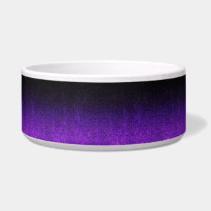Écuelle Dégradé de Parties scintillant noire et violette