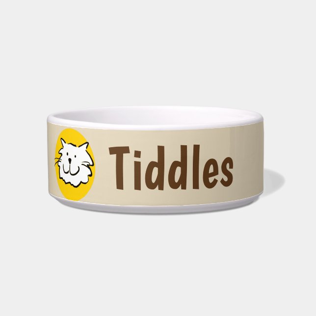 Écuelle Design souriant chat (Gauche)